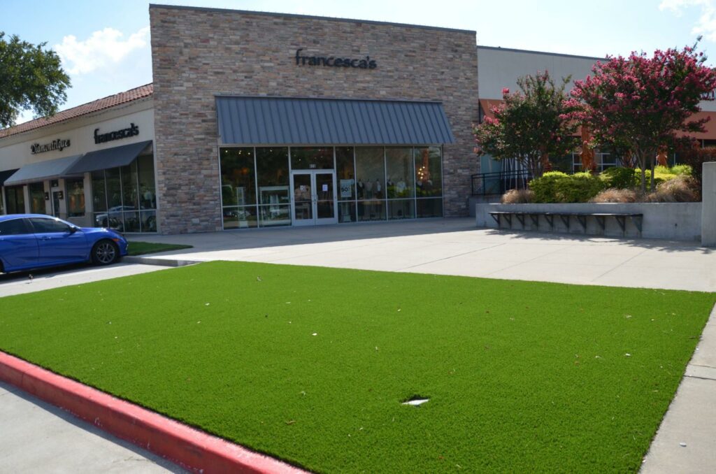 front of store artificial grass