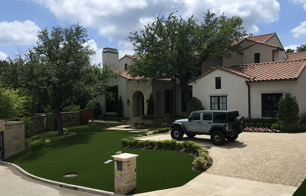 7 Concrete Driveway Ideas With Artificial Grass