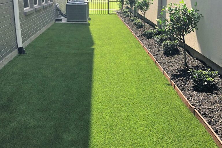 Concrete & Artificial Grass Driveways - Side of House