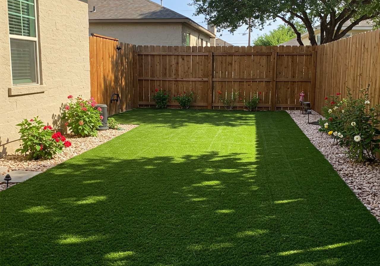 Low Maintenance Texas Landscaping Artificial Turf