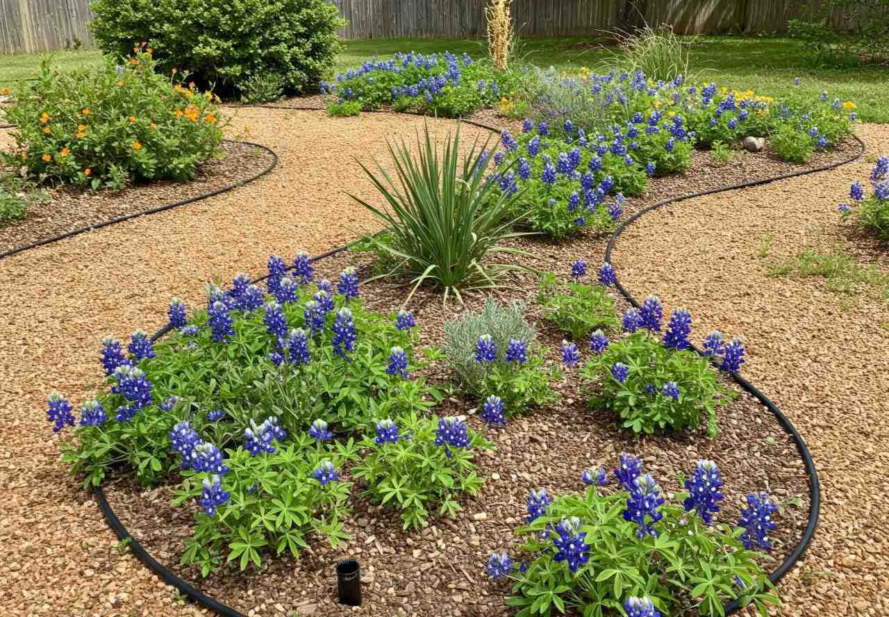 Low Maintenance Texas Landscaping Rain Garden