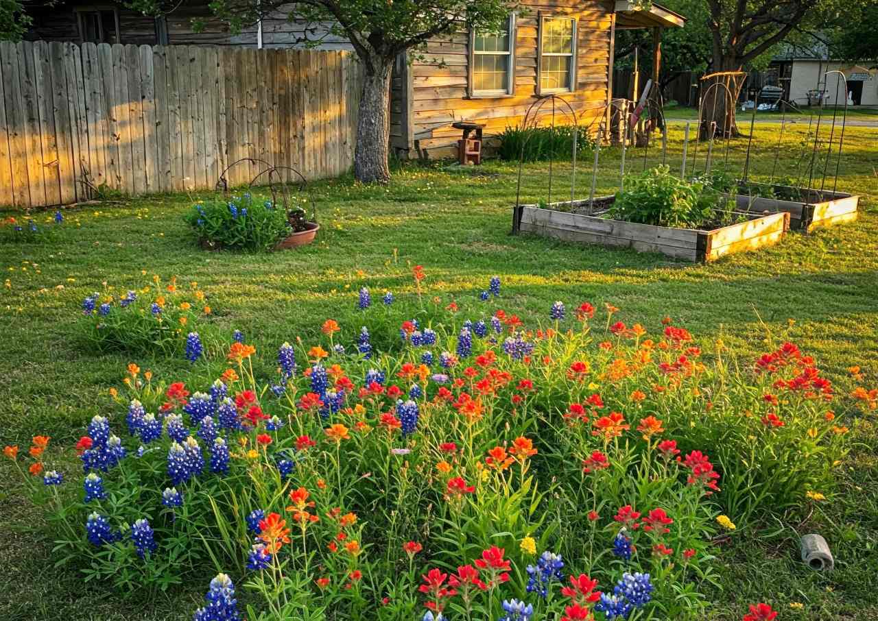 Low Maintenance Texas Landscaping Wildflower Patch