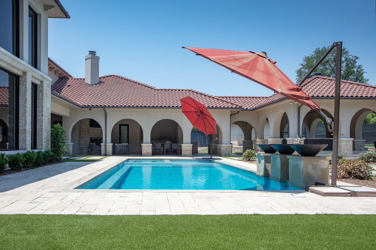 An installation of artificial turf and artificial grass in an backyard in Buckhead