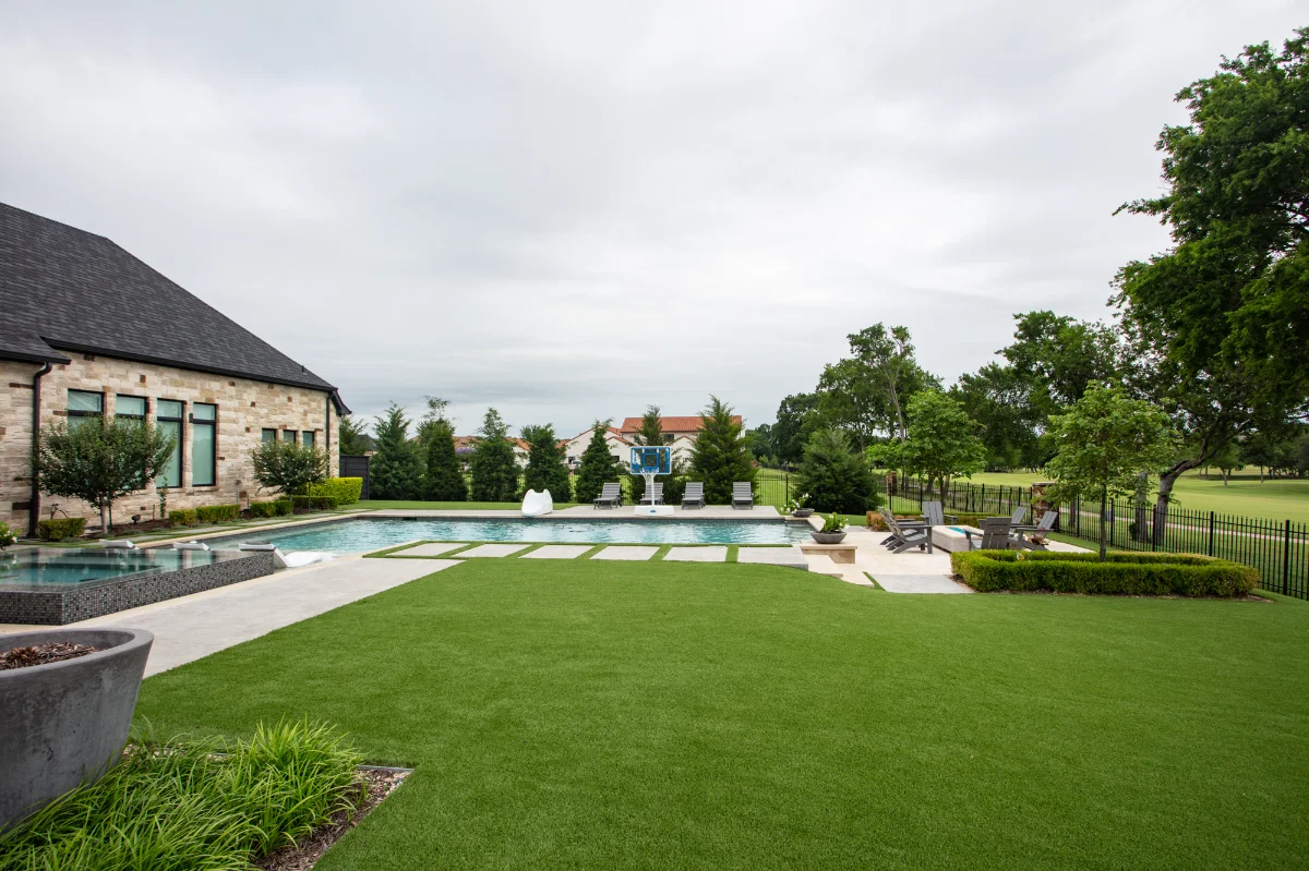 Pet turf in a Houston backyard